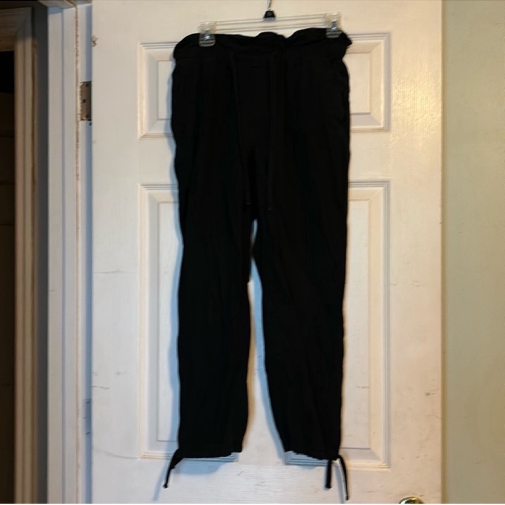 Hollister Black Joggers with Elastic Waistband and Drawstring Ankles